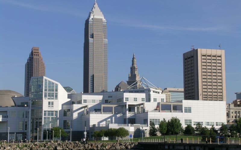 The Great Lakes Science Center on the Cleveland lakefront.