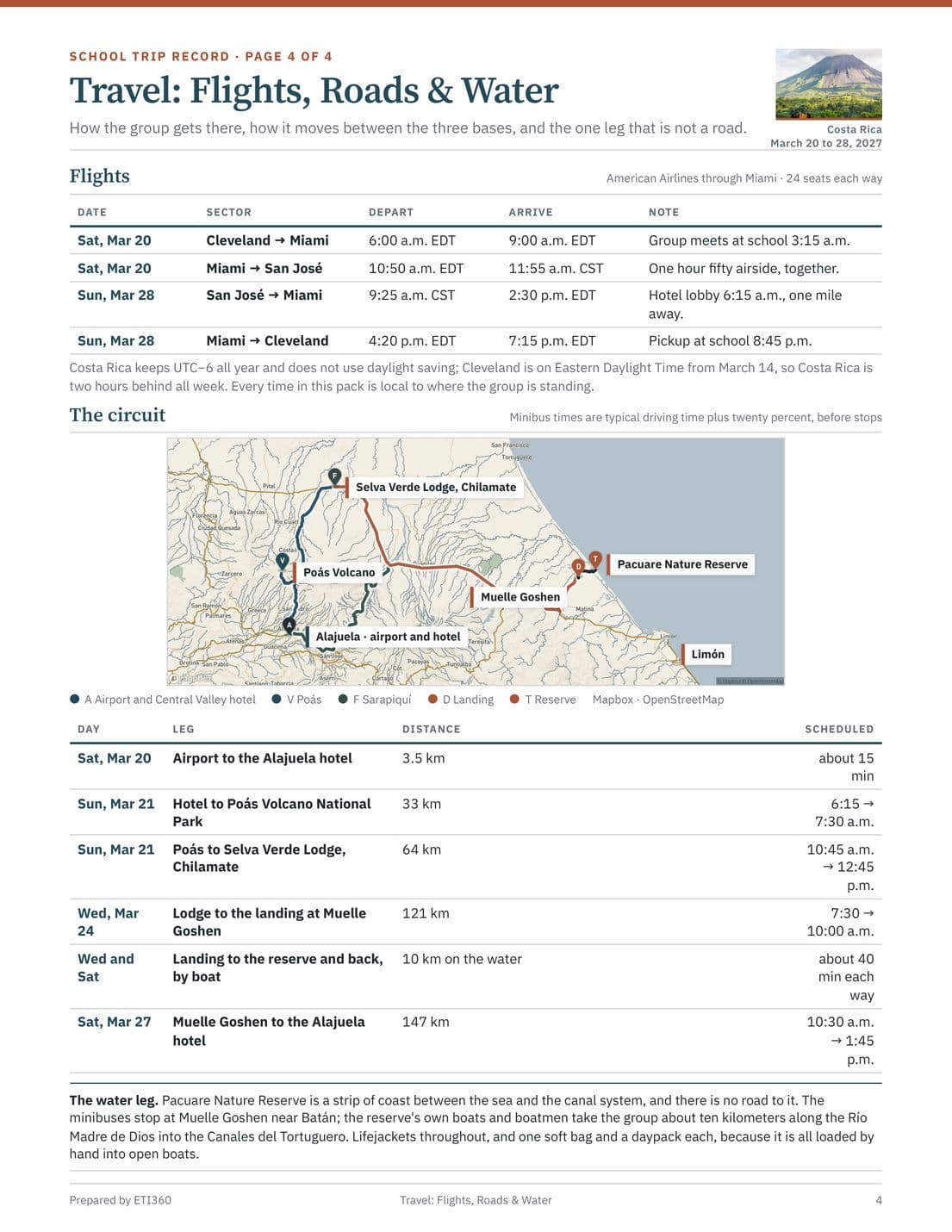 School Trip Record, page 5