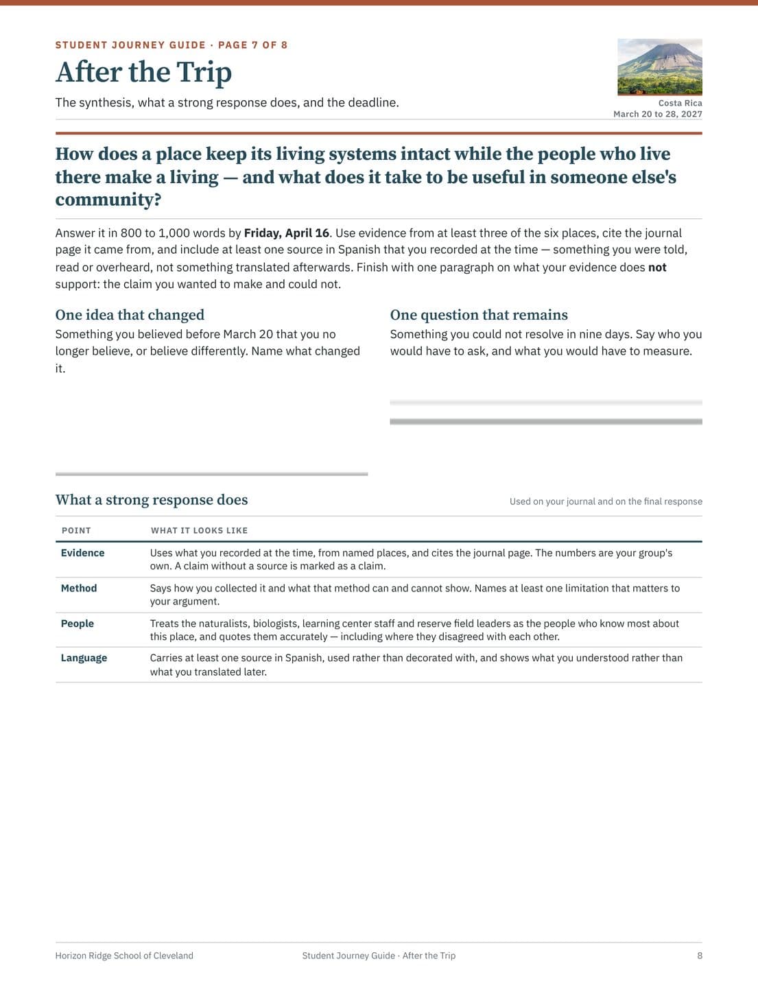 Student Journey Guide, page 8