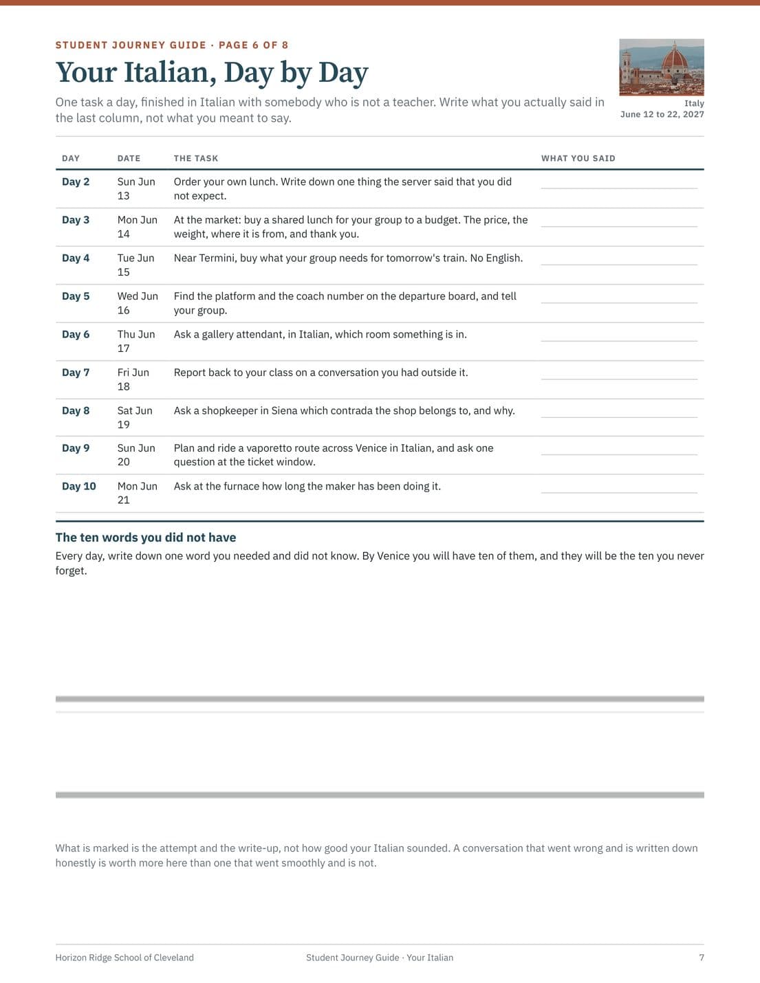 Student Journey Guide, page 7