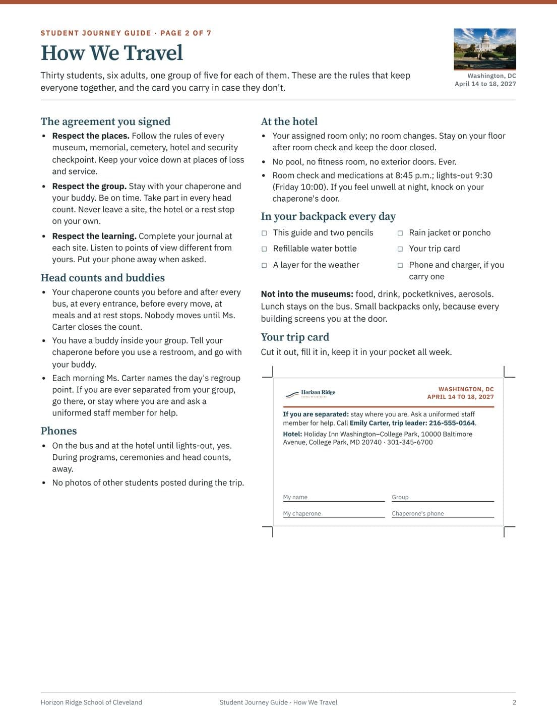 Student Journey Guide, page 3