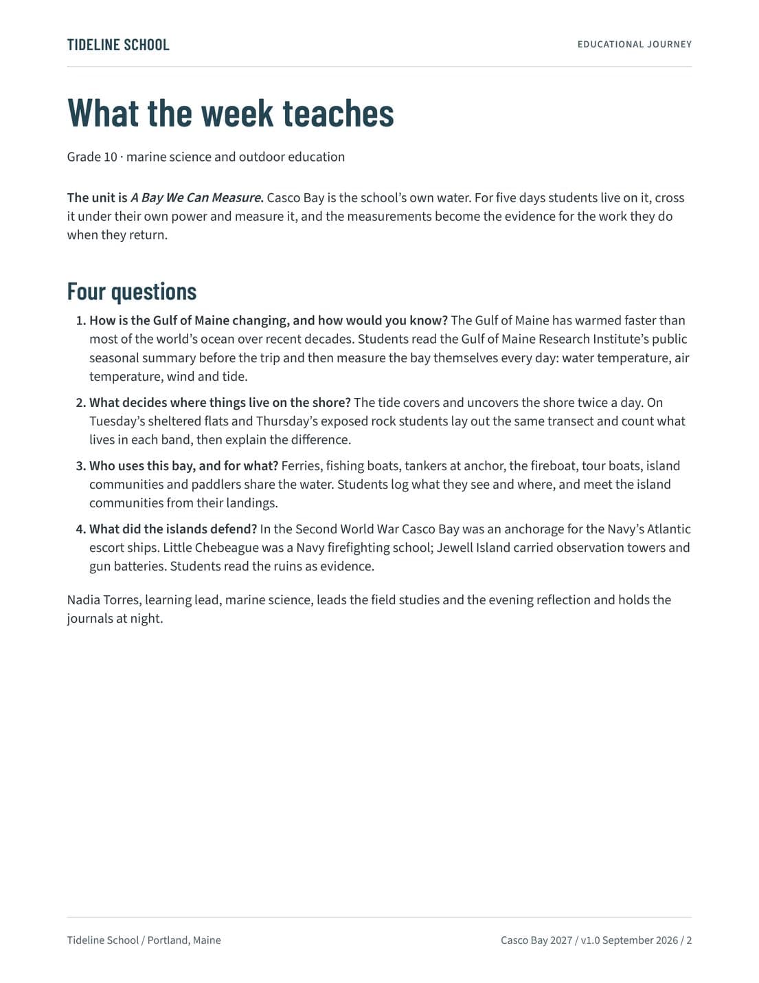 Educational Journey, page 2