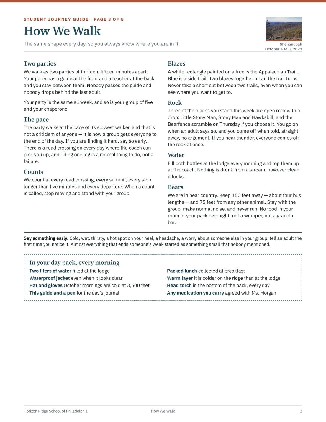 Student Journey Guide, page 3